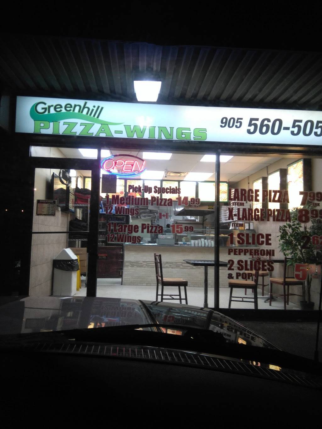 Greenhill Pizza and Wings | restaurant | 399 Greenhill Ave, Hamilton, ON L8K 6N5, Canada | 9055605051 OR +1 905-560-5051
