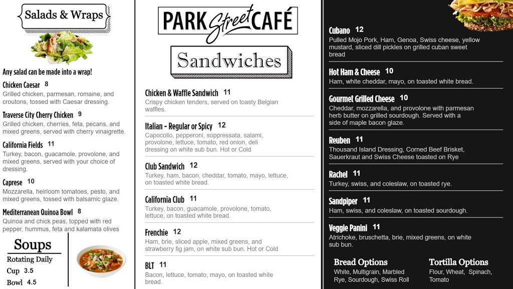Park Street Café | restaurant | 113 Park St, Traverse City, MI 49685, USA | 2314211747 OR +1 231-421-1747