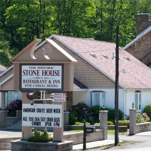 The Stone House Restaurant and Country Inn | restaurant | 3023 National Pike, Farmington, PA 15437, USA | 7243298876 OR +1 724-329-8876