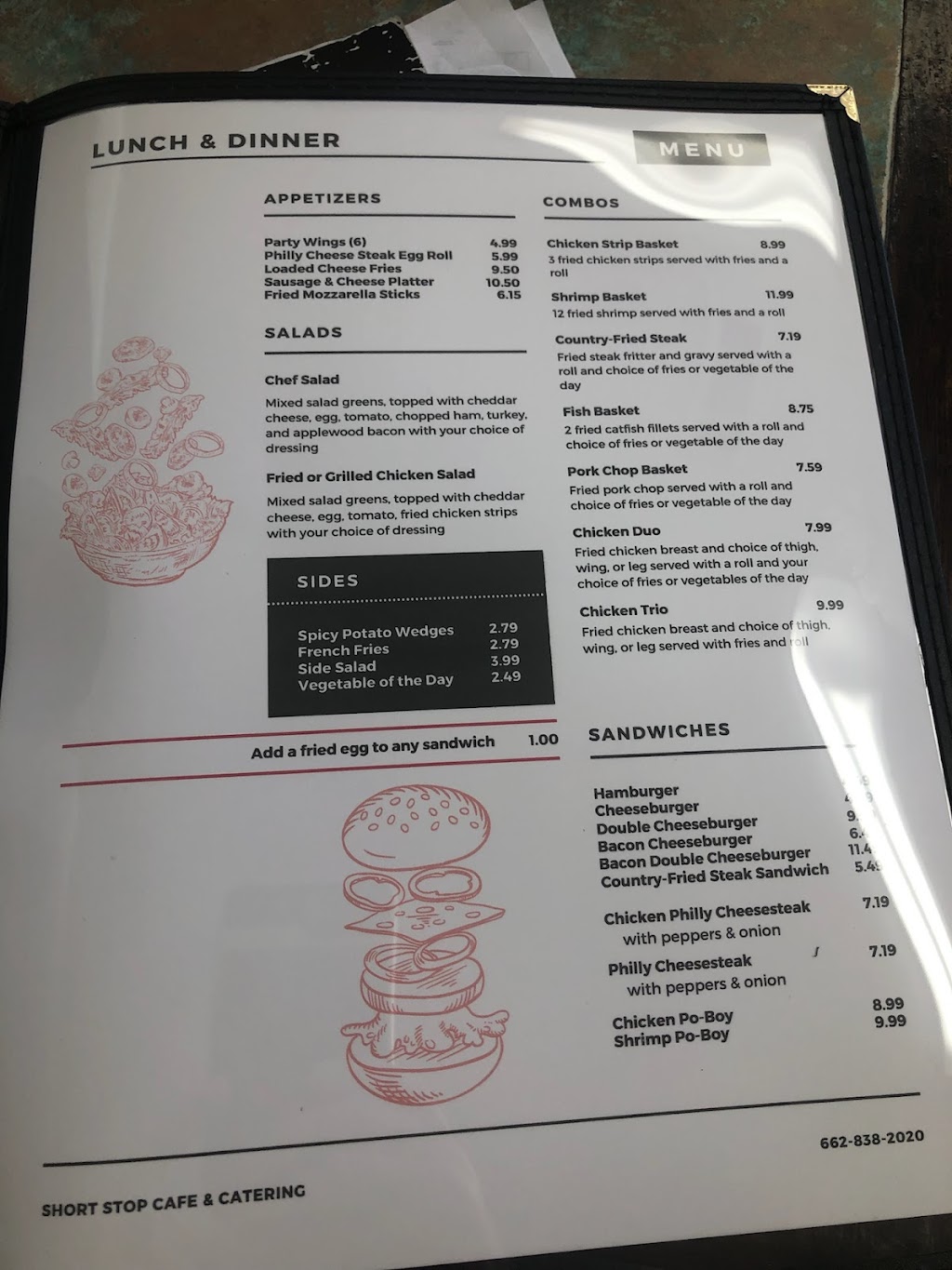 Short Stop Cafe and Catering | restaurant | 8543 MS-178, Byhalia, MS 38611, USA | 6628382020 OR +1 662-838-2020