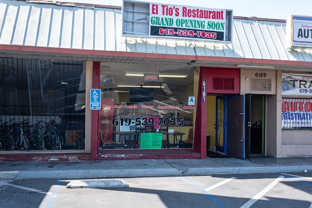 El Tios Restaurant | restaurant | 6191 University Ave, San Diego, CA 92115, USA | 6195397035 OR +1 619-539-7035