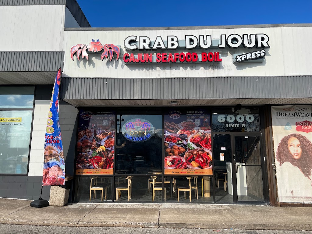 Crab Du Jour Xpress Cajun Seafood | restaurant | 6000 N Broad St Unit 8, Philadelphia, PA 19141, USA | 2153929988 OR +1 215-392-9988