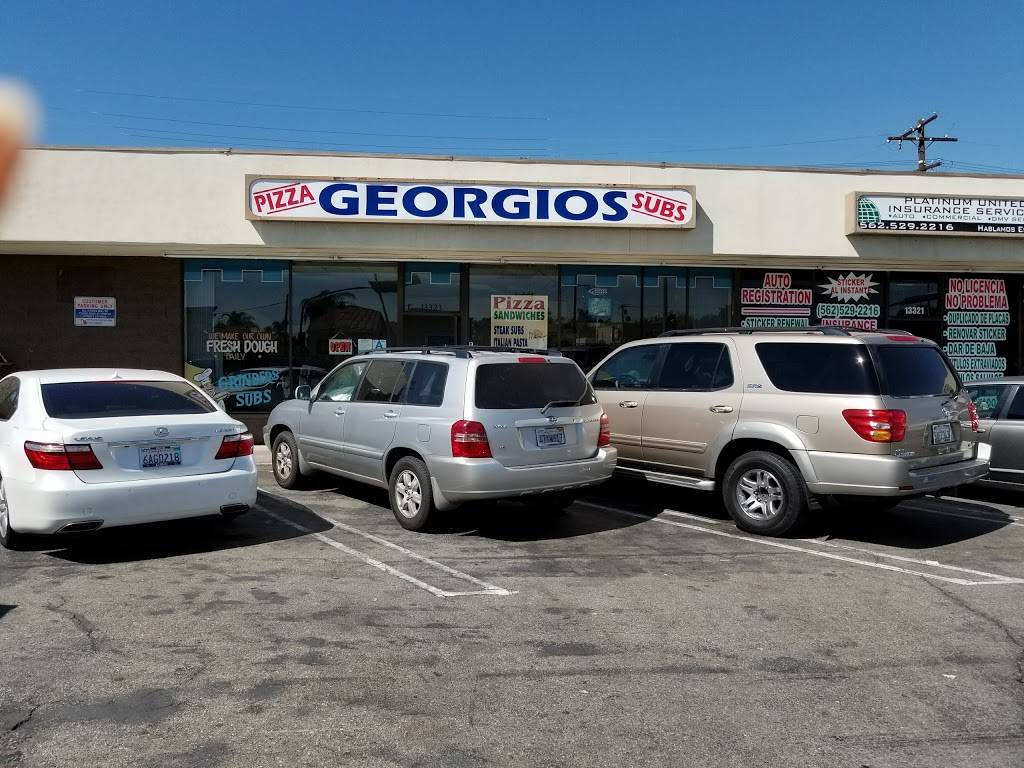 Pizza By Georgios | restaurant | 13323 Paramount Blvd, South Gate, CA 90280, USA | 5625318143 OR +1 562-531-8143