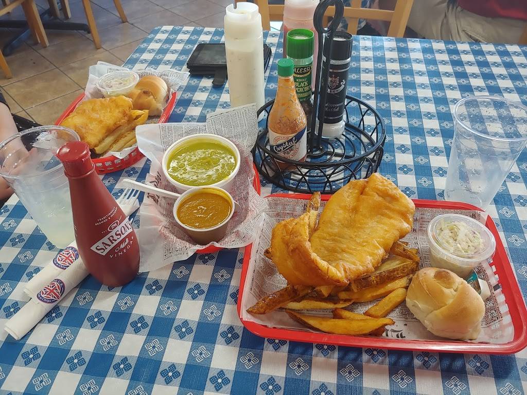 OK UK Fish-n-Chips | restaurant | 15200 S Tamiami Trail #104, Fort Myers, FL 33908, USA | 2392886124 OR +1 239-288-6124