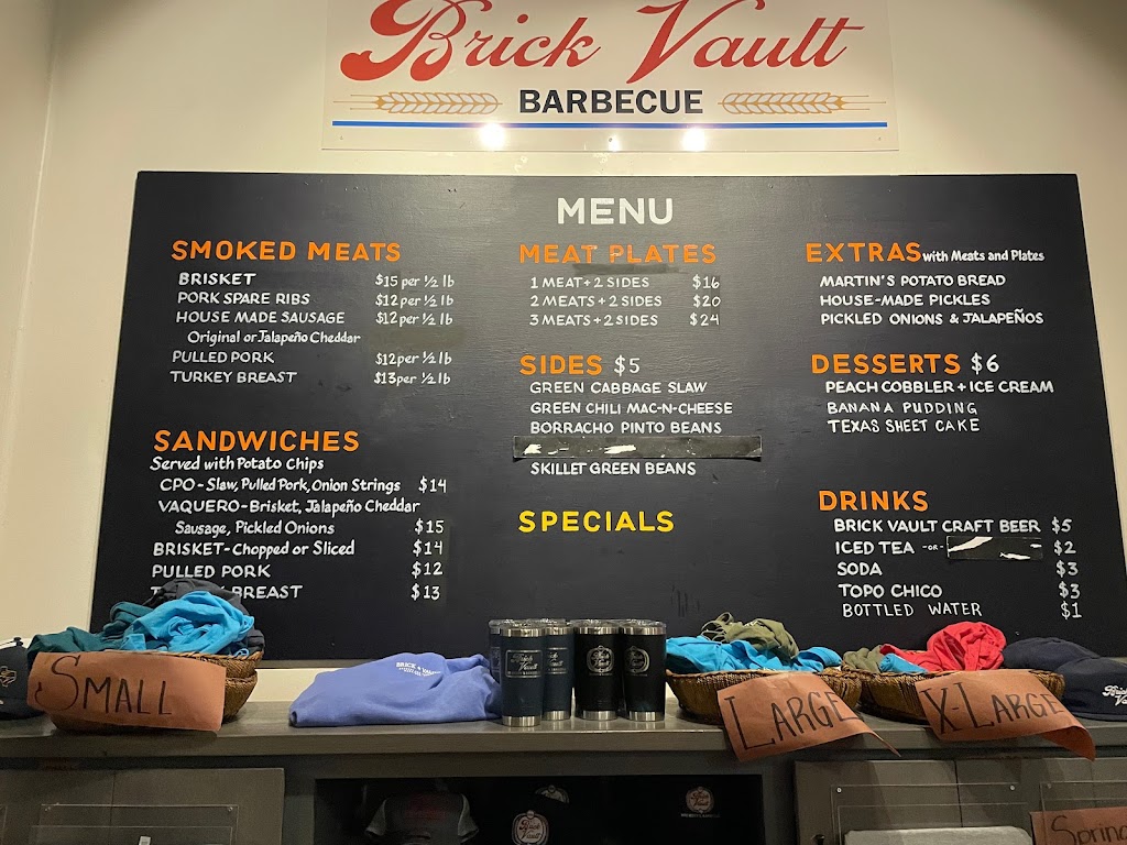 Brick Vault Brewery and Barbecue | restaurant | 102 Northwest 1st Street #90w, Marathon, TX 79842, USA | 4323867538 OR +1 432-386-7538