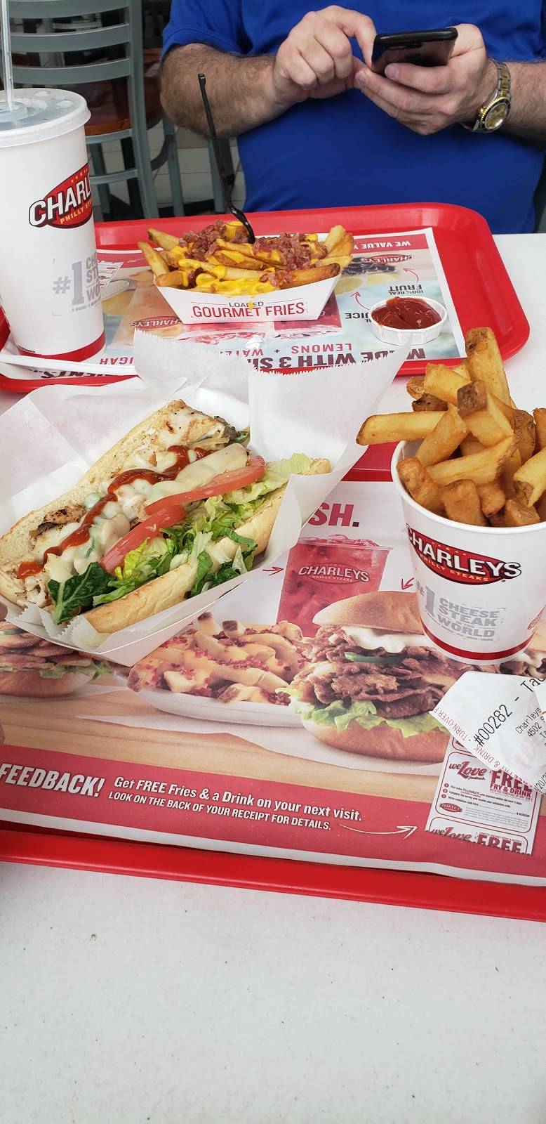 Charleys Philly Steaks | restaurant | 4502 S Steele St Ste 46, Tacoma, WA 98409, USA | 2533657122 OR +1 253-365-7122