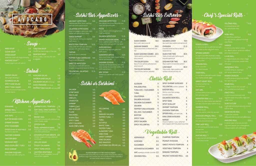 Avocado Sushi | restaurant | 4342 Amboy Rd, Staten Island, NY 10312, USA | 7186051100 OR +1 718-605-1100