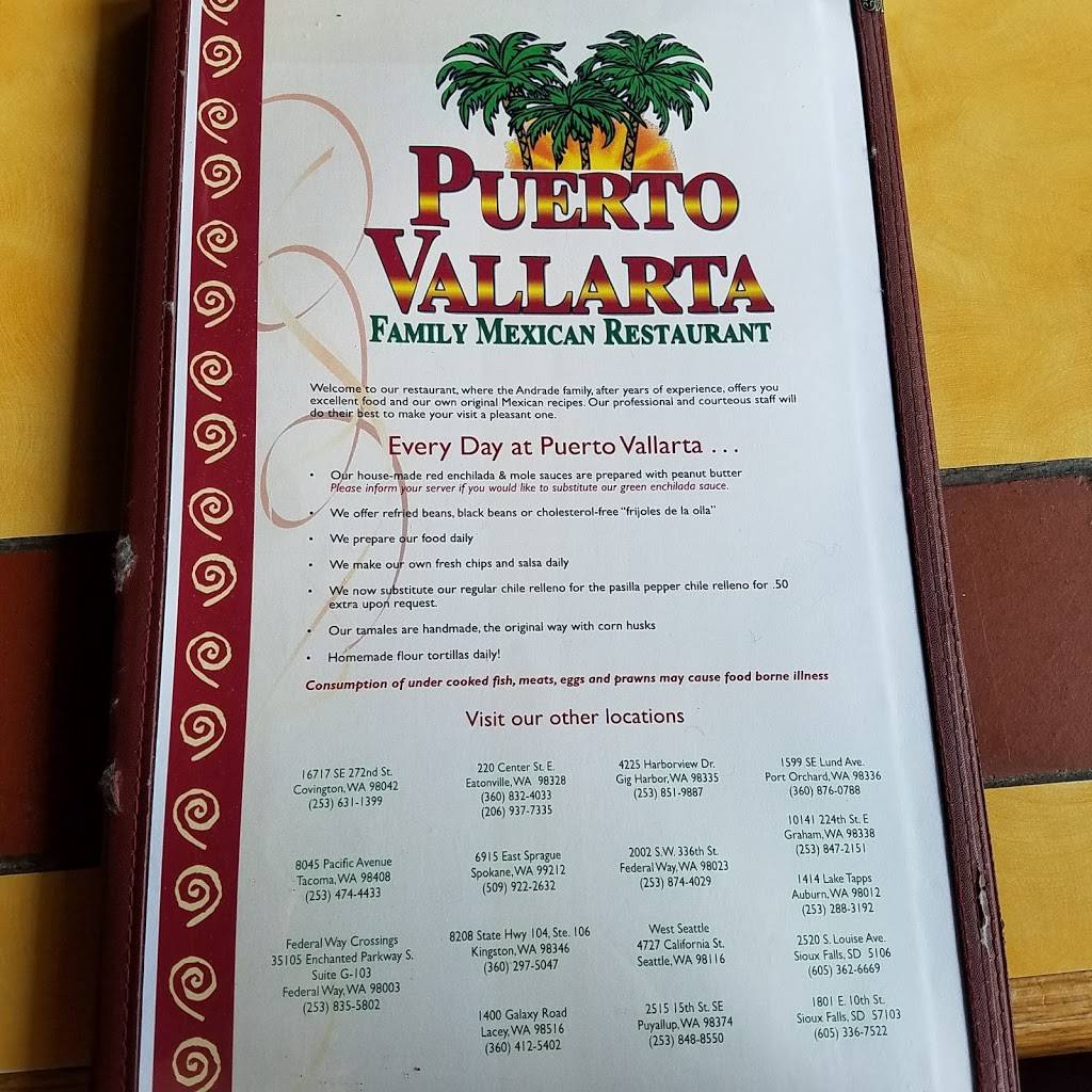 Puerto Vallarta Restaurant | restaurant | 16717 SE 272nd St, Covington, WA 98042, USA | 2536311399 OR +1 253-631-1399