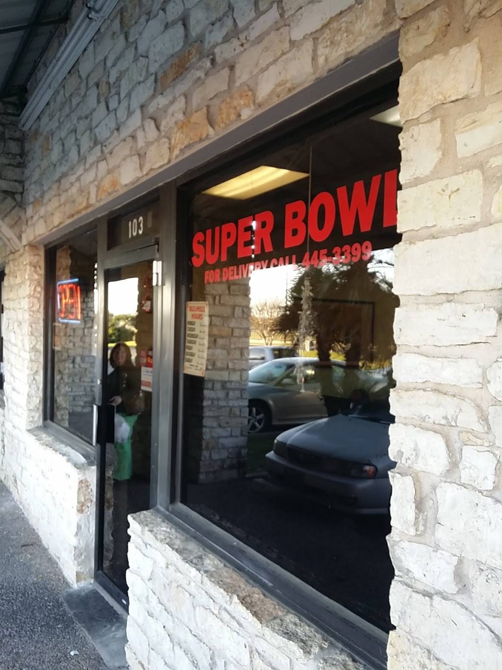 Super Bowl Restaurant | restaurant | 3981, 719 W William Cannon Dr, Austin, TX 78745, USA | 5124453399 OR +1 512-445-3399