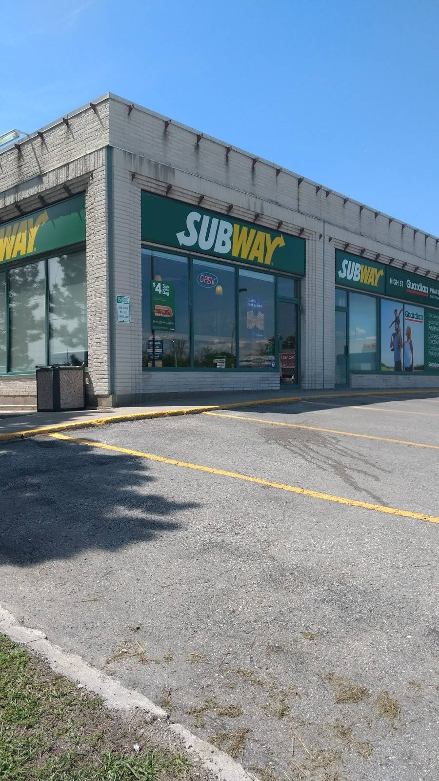 Subway | restaurant | Park Lane Plaza, 815 High St, Peterborough, ON K9J 8J9, Canada | 7057410629 OR +1 705-741-0629