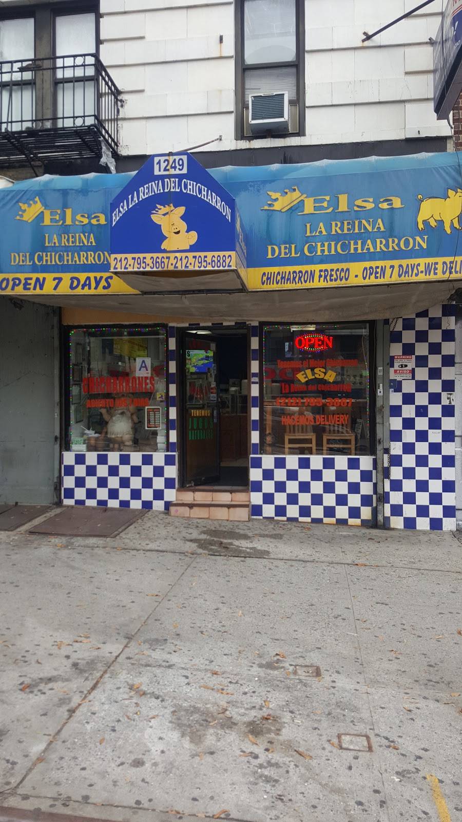 Elsa La Reina Del Chicharron | restaurant | 1249 St Nicholas Ave, New York, NY 10032, USA | 2127953667 OR +1 212-795-3667