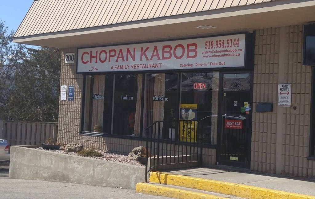 Chopan Kabob Restaurant | restaurant | 200 Highland Rd W, Kitchener, ON N2M 3C2, Canada | 5199545144 OR +1 519-954-5144