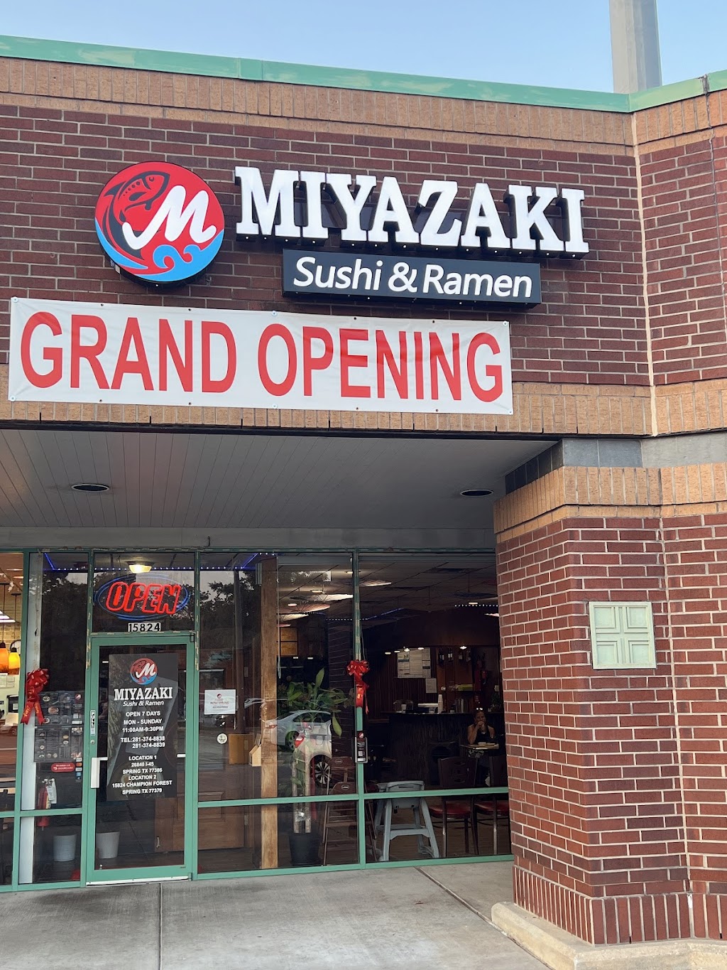 Miyazaki Sushi & Ramen | restaurant | 15824 Champion Forest Dr, Spring, TX 77379, USA | 2813748838 OR +1 281-374-8838