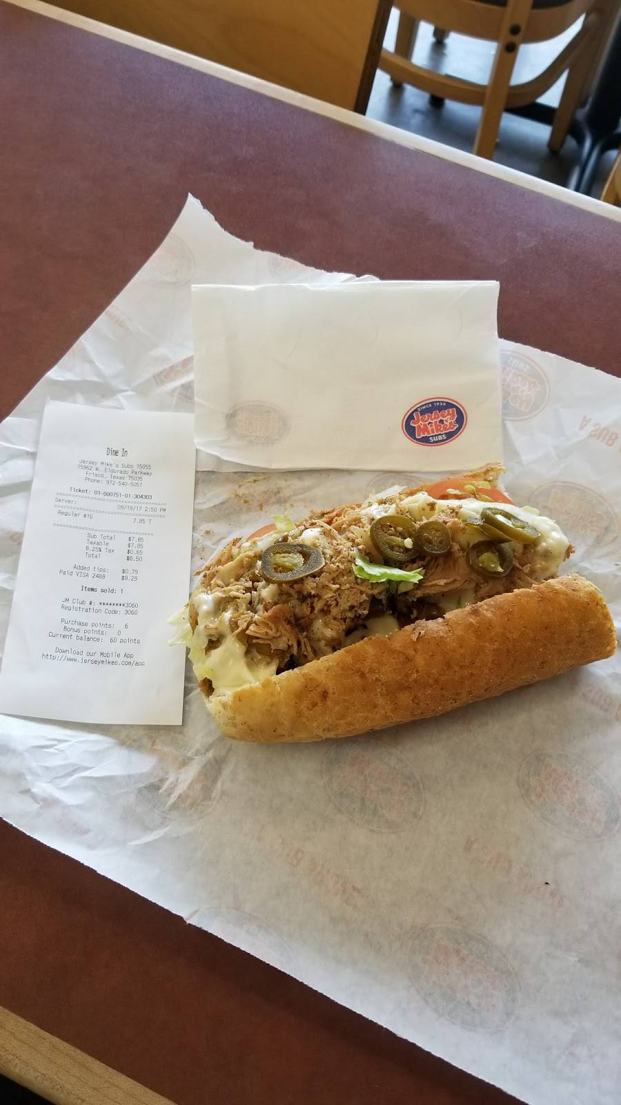 Jersey Mikes Subs | meal takeaway | Kroger Center, 15962 Eldorado Pkwy, Frisco, TX 75035, USA | 9725405057 OR +1 972-540-5057