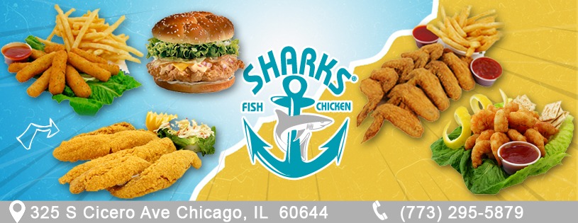 Sharks Fish & Chicken | restaurant | 325 S Cicero Ave, Chicago, IL 60644, USA | 7732955879 OR +1 773-295-5879