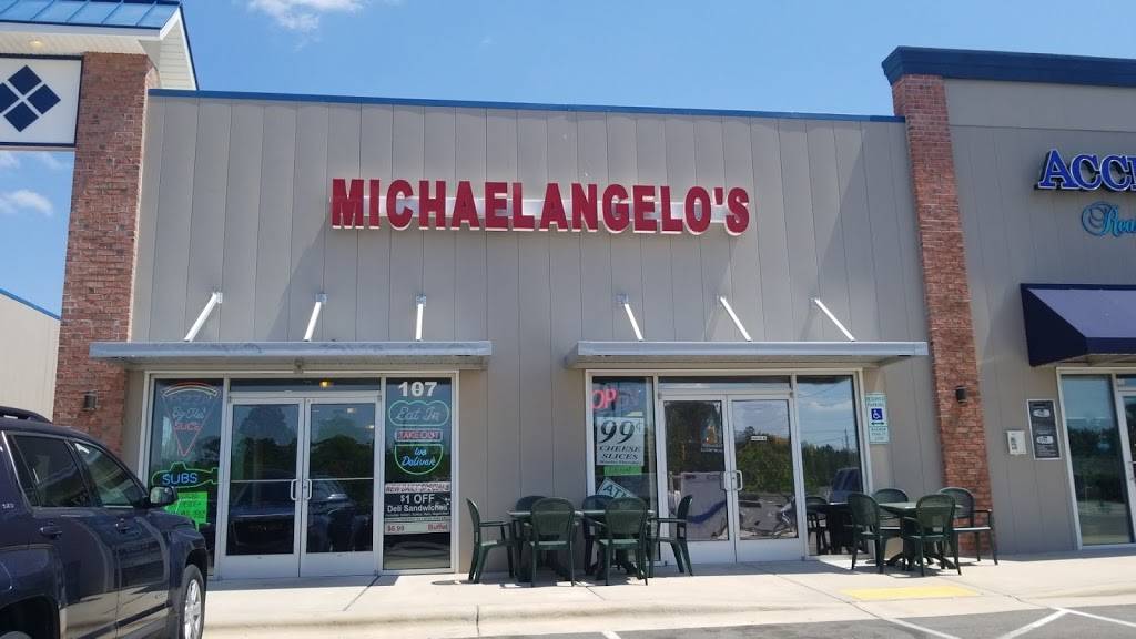 Michaelangelos Pizza and Subs | restaurant | 1961 NC-172 Suite 107, Sneads Ferry, NC 28460, USA | 9103271117 OR +1 910-327-1117