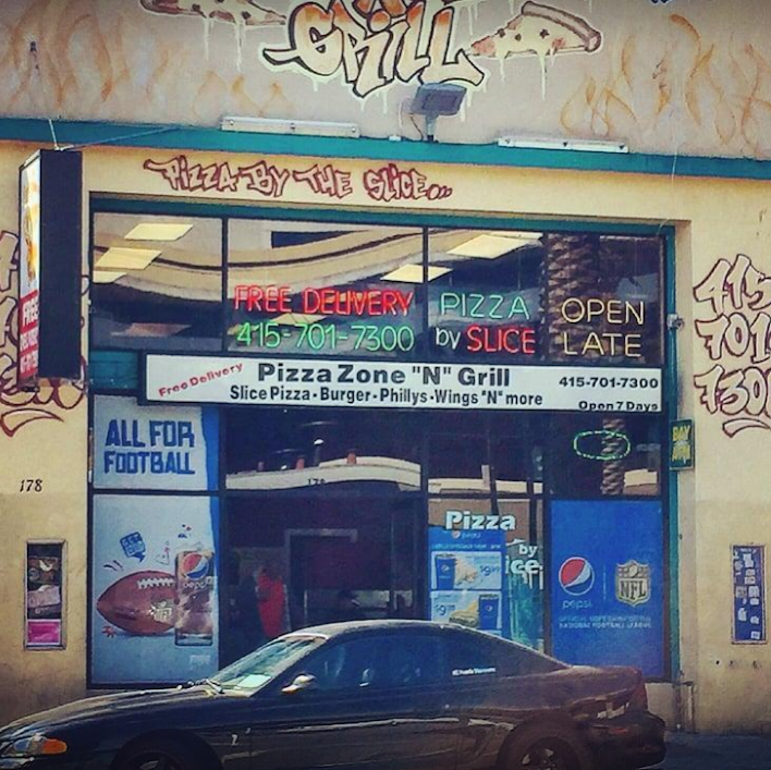Pizza Zone N Grill | restaurant | 4404 3rd St, San Francisco, CA 94124, USA | 4152826000 OR +1 415-282-6000