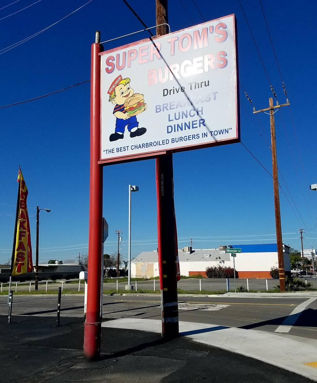 Super Toms Burgers | restaurant | 9531 Rosedale Hwy, Bakersfield, CA 93312, USA | 6615880005 OR +1 661-588-0005