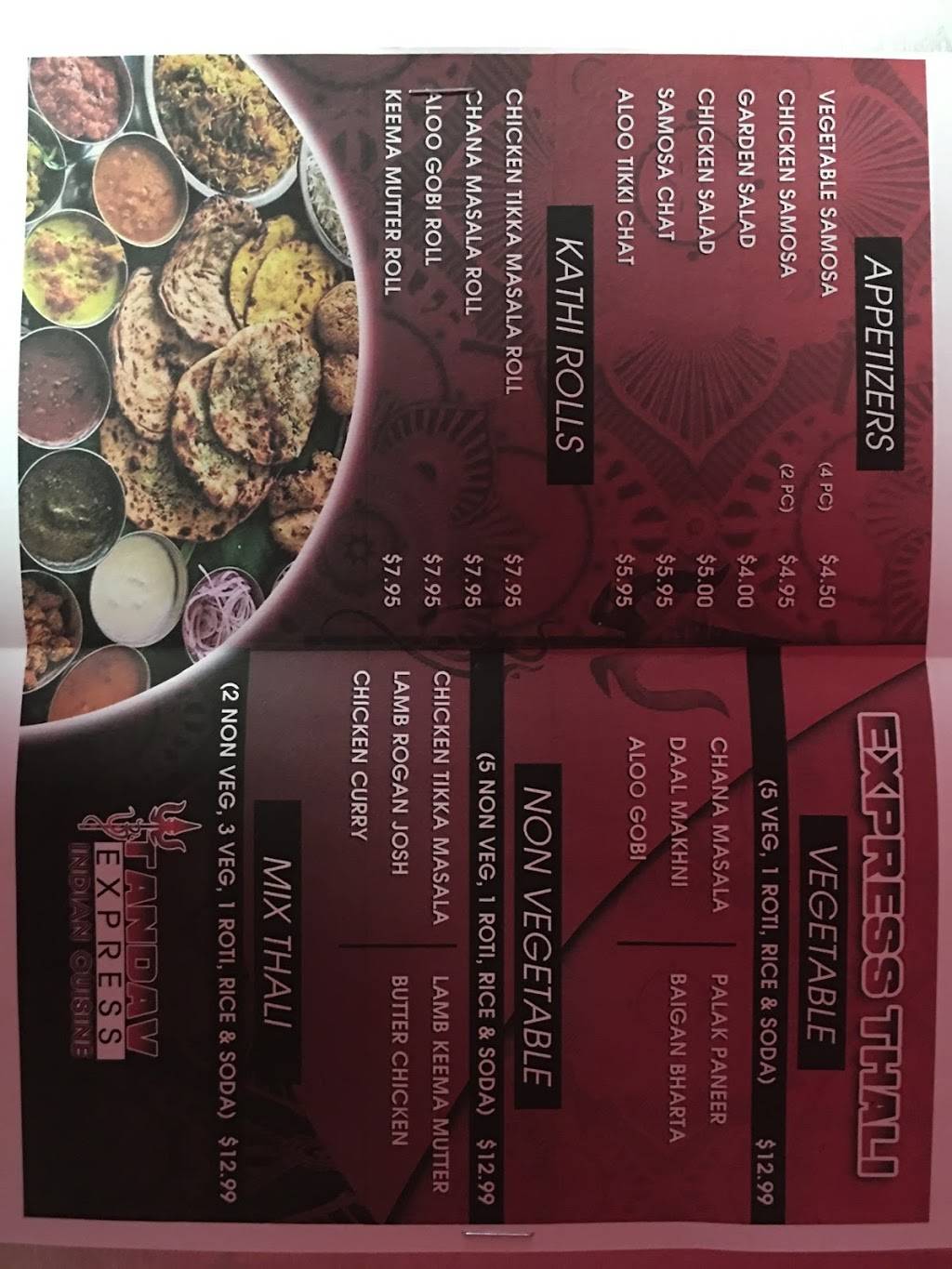 Tandav Express | restaurant | 832 W 36th St, Baltimore, MD 21211, USA | 4435353948 OR +1 443-535-3948