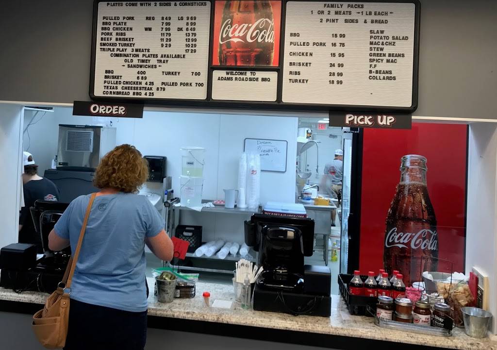 Adams Roadside BBQ | restaurant | 728 N Brightleaf Blvd, Smithfield, NC 27577, USA | 9199388395 OR +1 919-938-8395