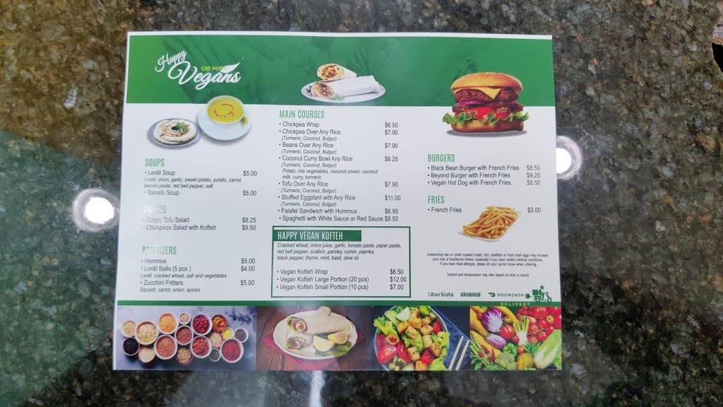 Happy vegans | restaurant | 410 Washington St, Hoboken, NJ 07030, USA | 2012530659 OR +1 201-253-0659