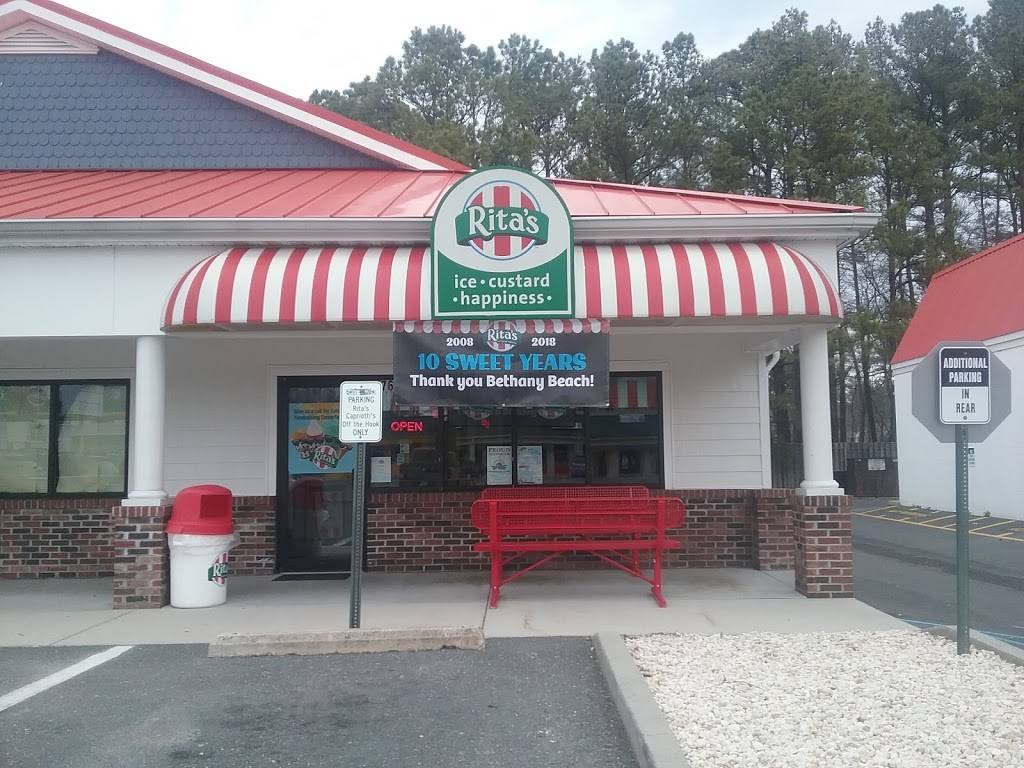 Ritas Italian Ice & Frozen Custard | restaurant | 765 Garfield Pkwy, Bethany Beach, DE 19930, USA | 3025393880 OR +1 302-539-3880
