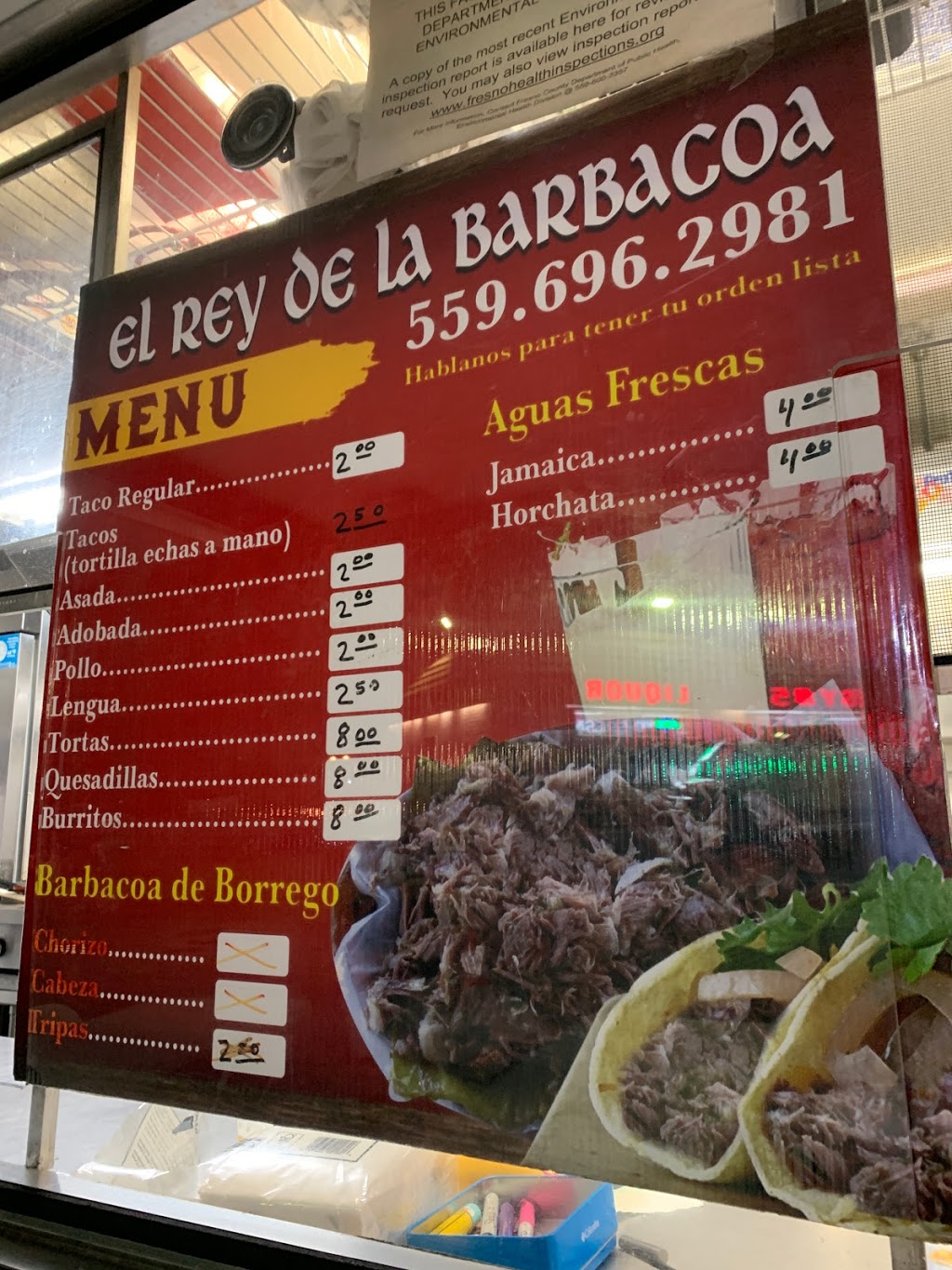 Taco truck: El Borrego Viudo | restaurant | 5191 E McKinley Ave, Fresno, CA 93727, USA | 5596962981 OR +1 559-696-2981