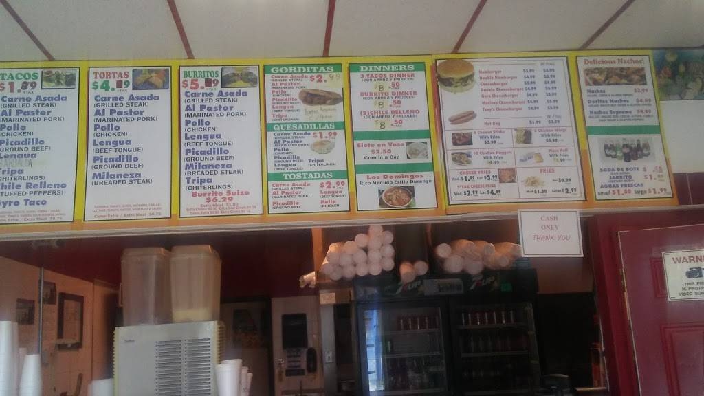 Tonys Tacos | restaurant | 615 Wentworth Ave, Calumet City, IL 60409, USA | 7088321041 OR +1 708-832-1041