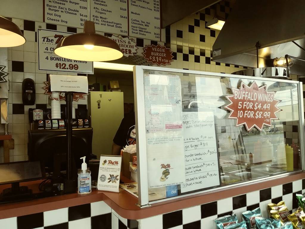 Zacs Hamburgers | restaurant | 1505 Chester Pike, Crum Lynne, PA 19022, USA | 6108332233 OR +1 610-833-2233