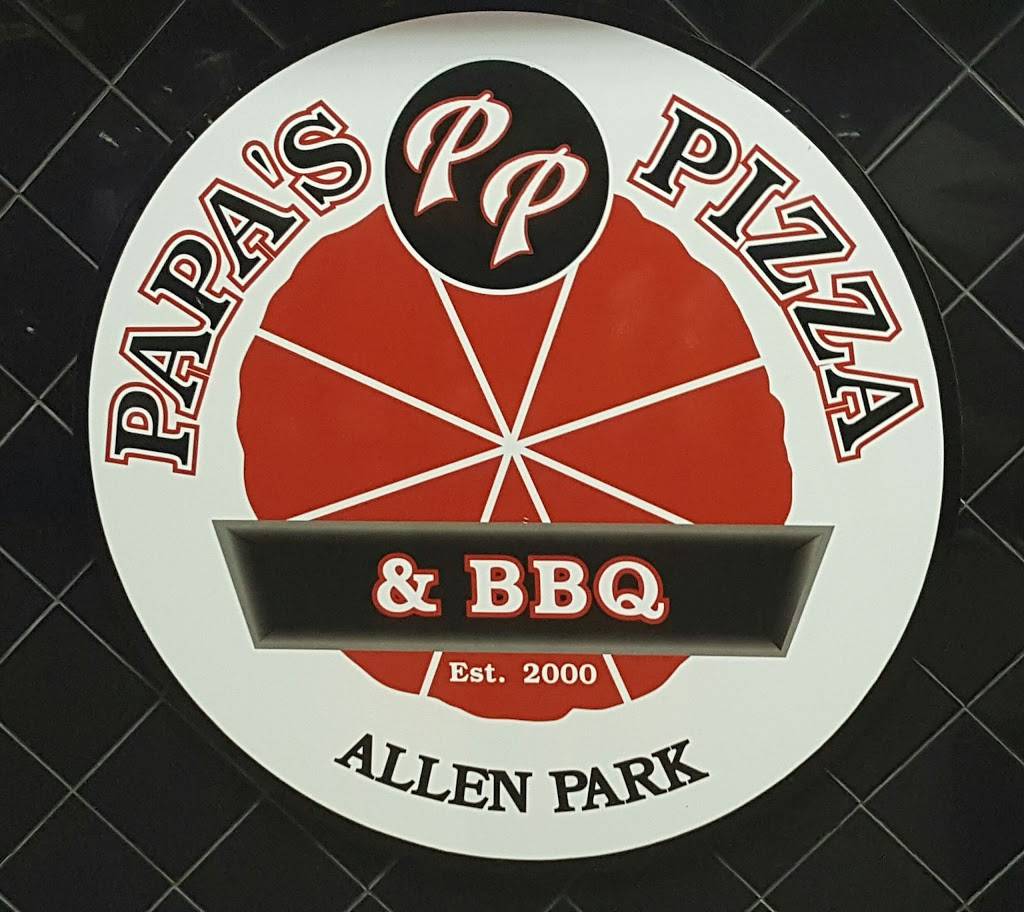 Papas Pizza and BBQ | restaurant | 19347 Ecorse Rd, Allen Park, MI 48101, USA | 3133868888 OR +1 313-386-8888