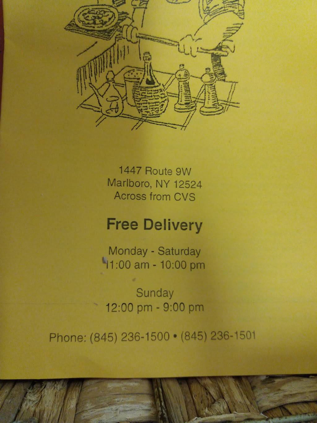 Marlo Pizzeria | restaurant | 1447 Rte 9W, Marlboro, NY 12542, USA | 8452361500 OR +1 845-236-1500