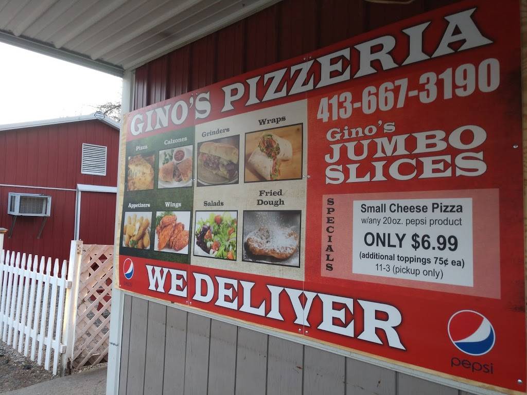 Gino Pizzeria & Hut | restaurant | 22 E Main St B, Huntington, MA 01050, USA | 4136673190 OR +1 413-667-3190