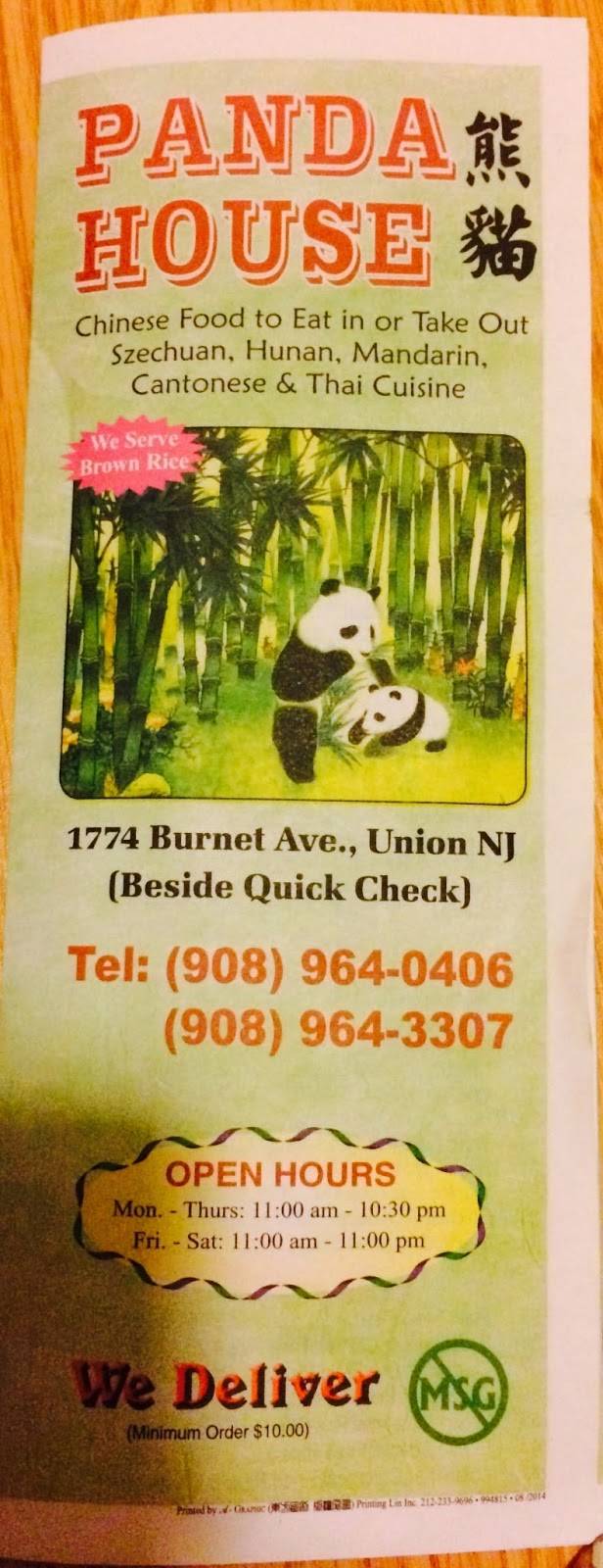 Panda House | restaurant | 1774 Burnet Ave, Union, NJ 07083, USA | 9089640406 OR +1 908-964-0406