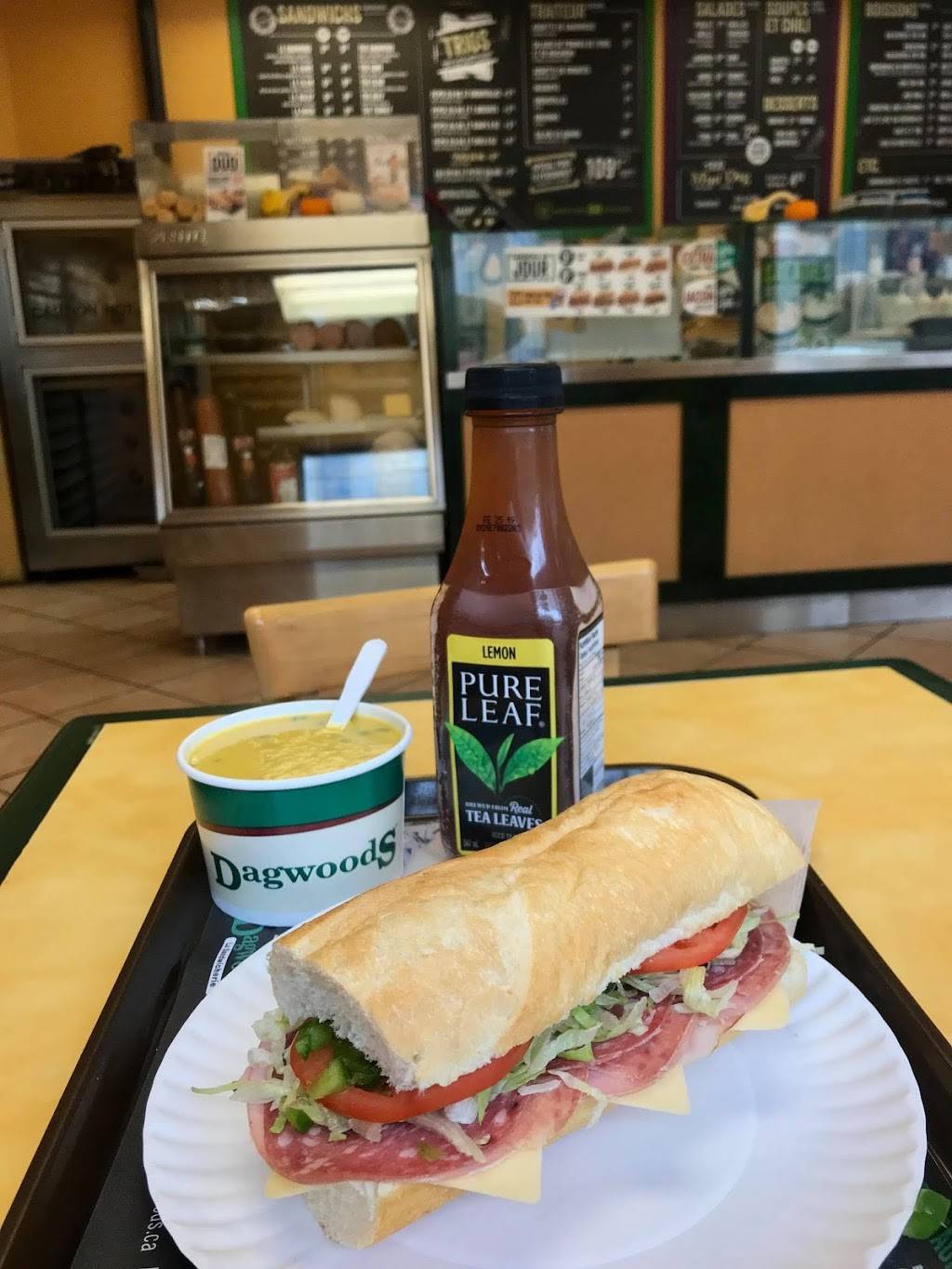 Dagwoods La Sandwicherie | restaurant | 1005 Rue Notre Dame, Lachine, QC H8S 2C3, Canada | 5146391212 OR +1 514-639-1212
