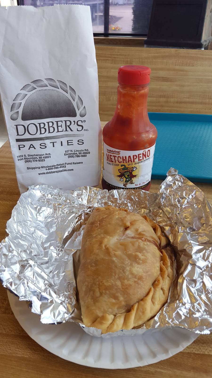 Dobbers Pasties | restaurant | 1402 S Stephenson Ave, Iron Mountain, MI 49801, USA | 9067749323 OR +1 906-774-9323