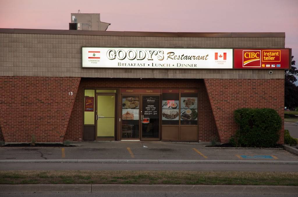 Goodys Restaurant | restaurant | 485 Silvercreek Pkwy N #13, Guelph, ON N1H 7K5, Canada | 5198372443 OR +1 519-837-2443