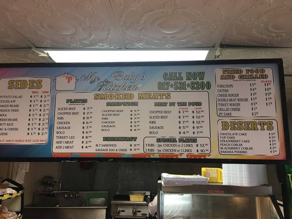 My Baby’s Kitchen | restaurant | 3501 Miller Ave, Fort Worth, TX 76119, USA | 8175318200 OR +1 817-531-8200