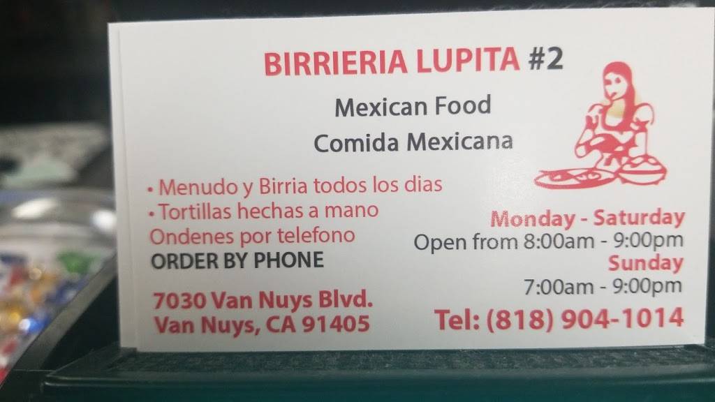 Birreria Lupita #2 | restaurant | 7030 Van Nuys Blvd, Van Nuys, CA 91405, USA | 8189041014 OR +1 818-904-1014