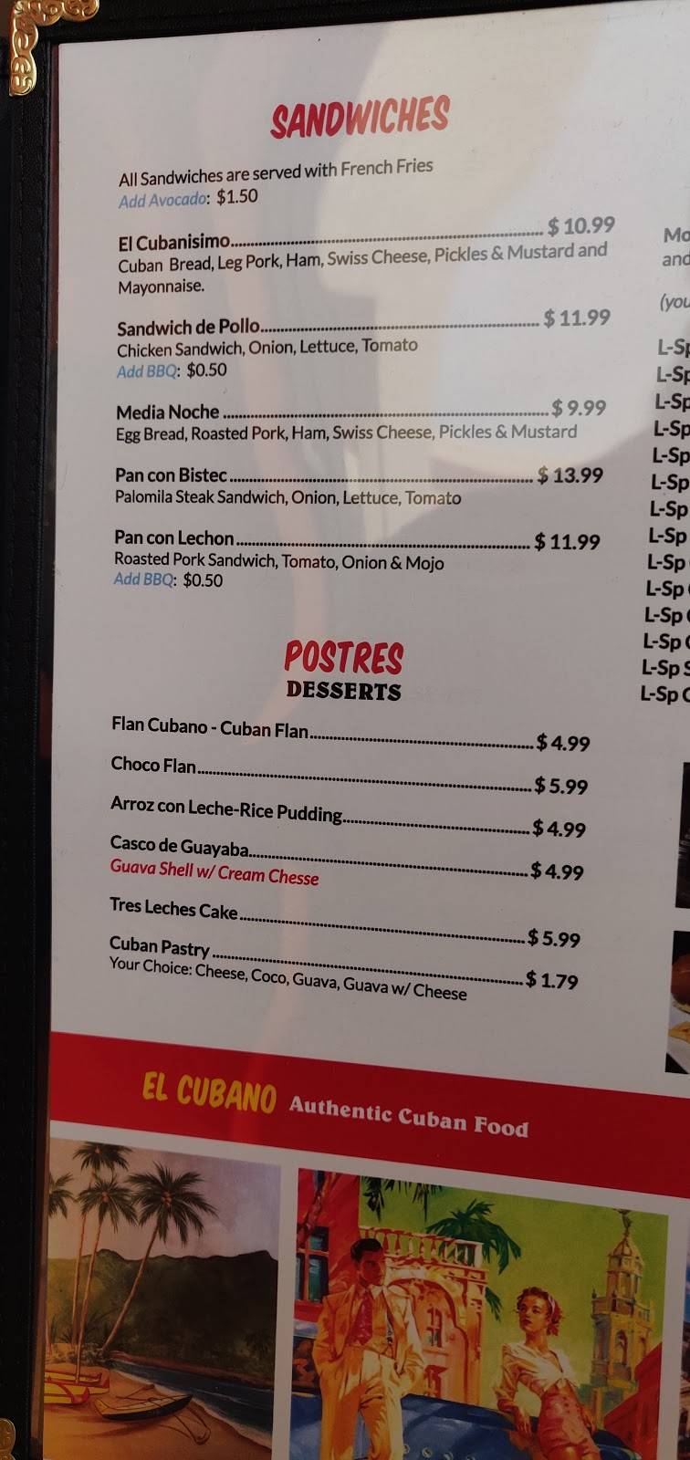 El Cubano | restaurant | 23360 Valencia Blvd, Valencia, CA 91355, USA | 6614178025 OR +1 661-417-8025