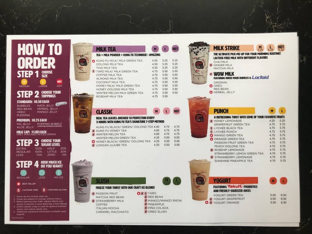 Kung Fu Tea | cafe | 1009 N Country Rd, Stony Brook, NY 11790, USA | 6317511843 OR +1 631-751-1843