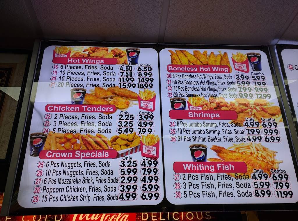 Crown Fried Chicken | restaurant | 5824 Rising Sun Ave, Philadelphia, PA 19120, USA | 2153421800 OR +1 215-342-1800