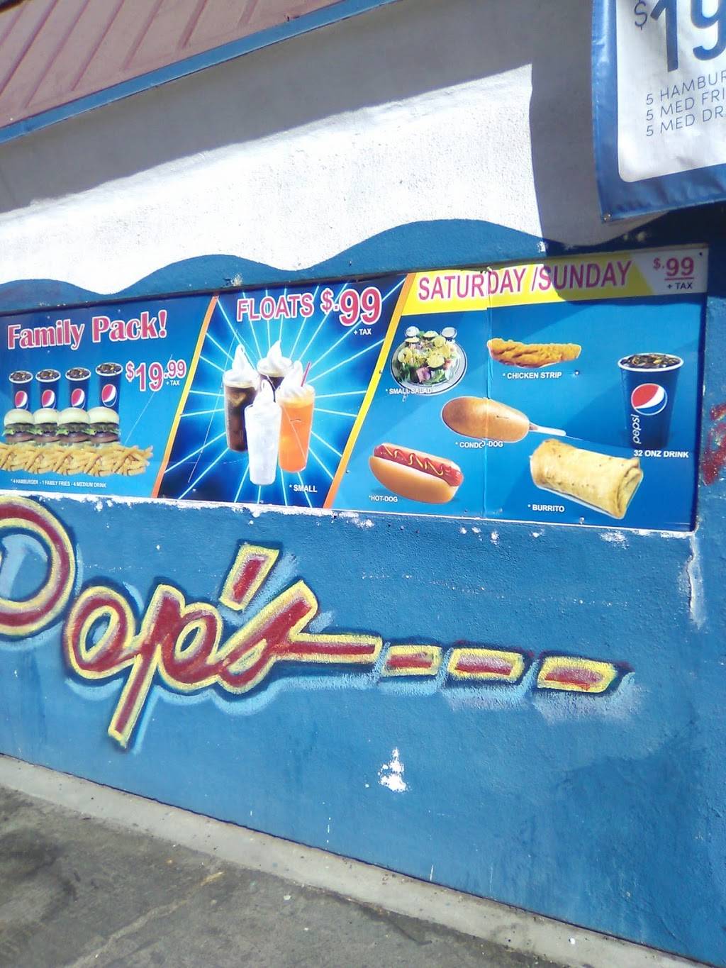 Pops Drive-In | restaurant | 963 Baker St, Bakersfield, CA 93305, USA | 6613238400 OR +1 661-323-8400