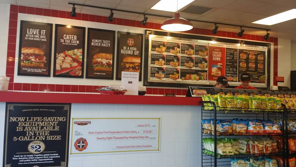 Firehouse Subs | meal delivery | 9644 Mall Loop, White Hall, WV 26554, USA | 3048163364 OR +1 304-816-3364
