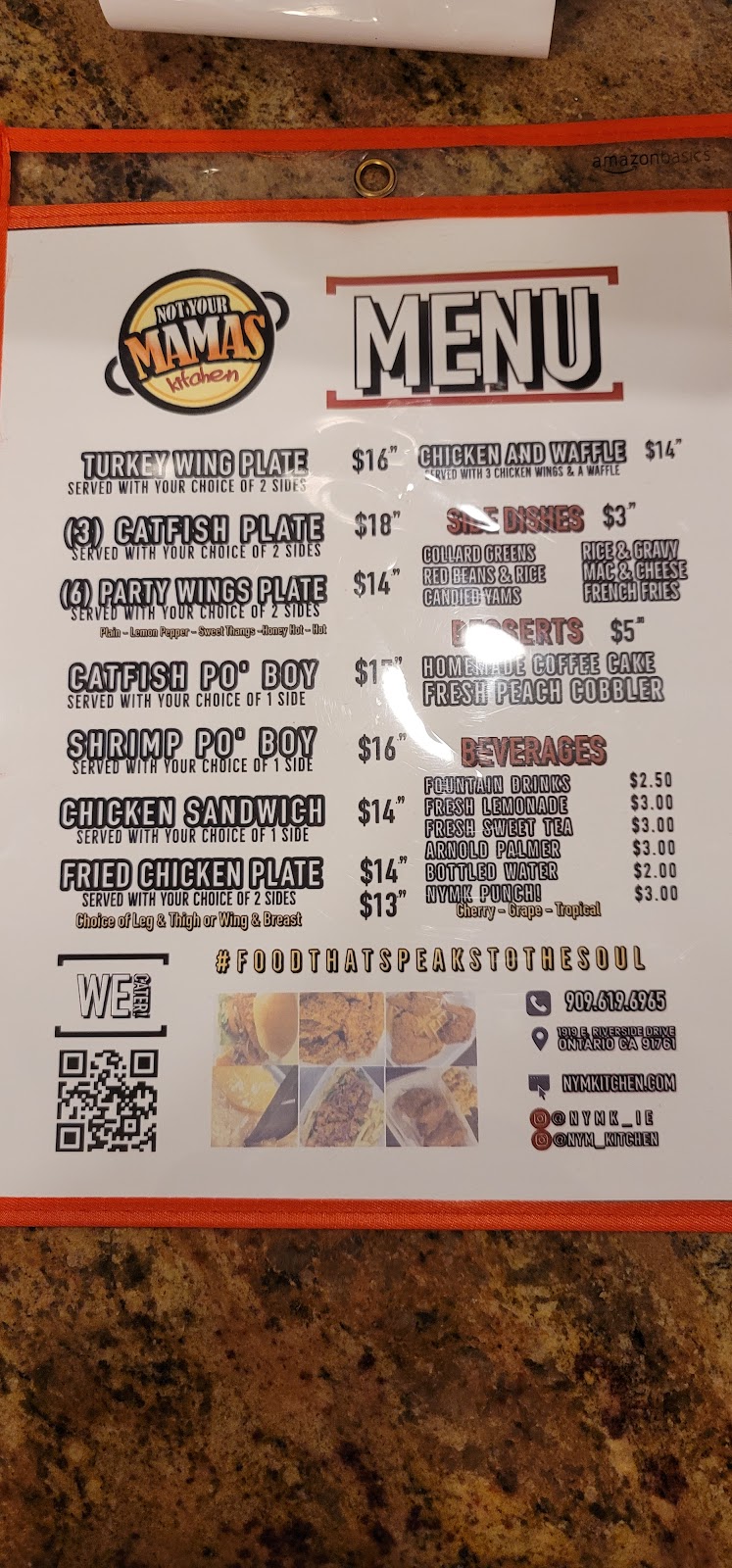 Not Your Mamas Kitchen - Soul Food | restaurant | 1919 E Riverside Dr, Ontario, CA 91761, USA | 9096196965 OR +1 909-619-6965