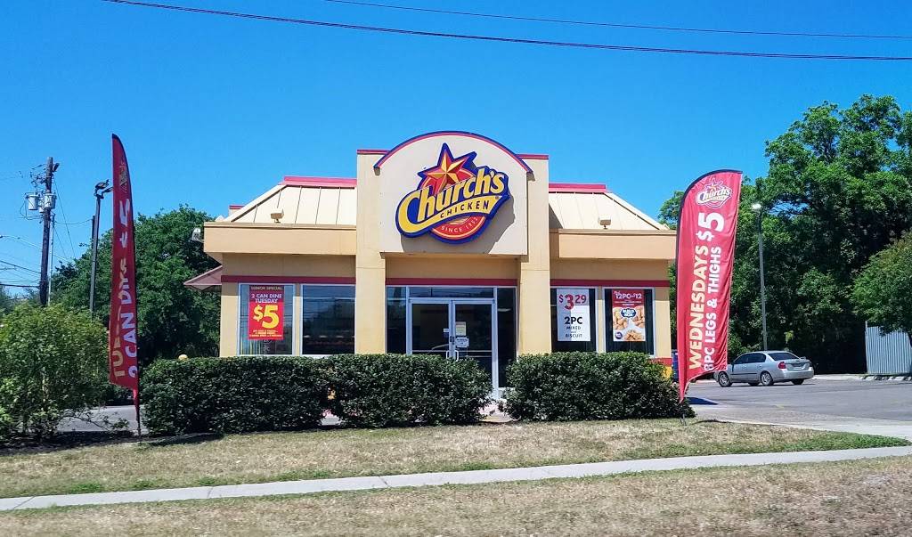 Churchs Chicken | restaurant | 1150 Airport Blvd, Austin, TX 78702, USA | 5129261350 OR +1 512-926-1350