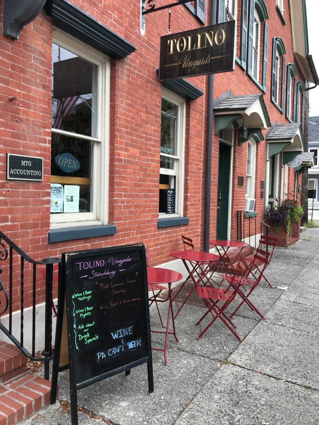Tolino Vineyards Stroudsburg | restaurant | 39 N 7th St, Stroudsburg, PA 18360, USA | 2722002990 OR +1 272-200-2990