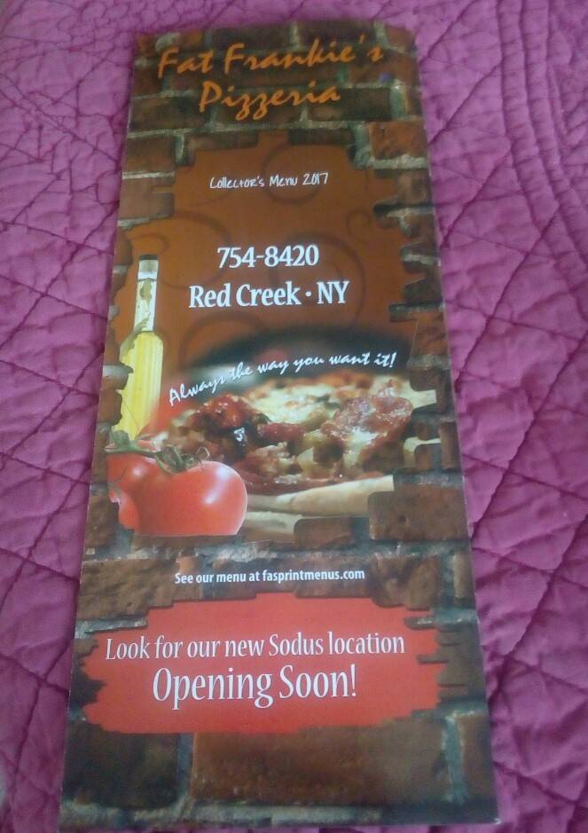 Fat Frankies Pizzeria | restaurant | 6790 Main St, Red Creek, NY 13143, USA | 3157548420 OR +1 315-754-8420