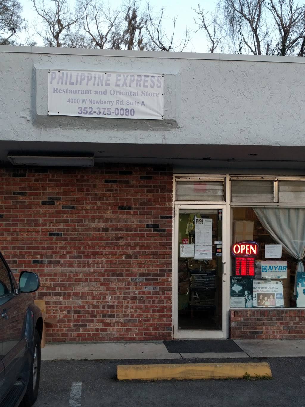 Philippine Express | restaurant | 4000 W Newberry Rd suite a, Gainesville, FL 32607, USA | 3523750080 OR +1 352-375-0080