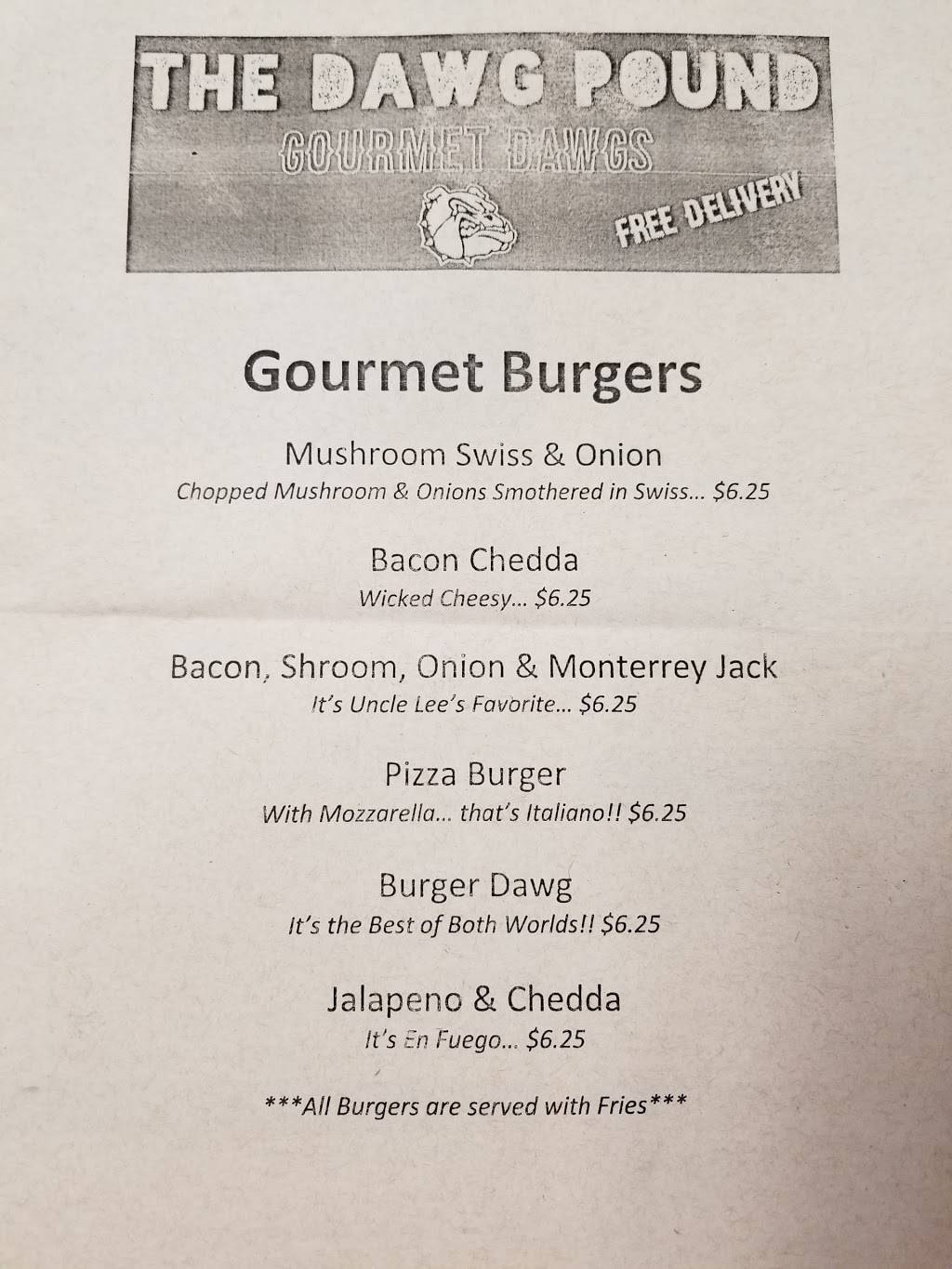 The Dawg Pound Gourmet Dawgs | restaurant | 1524 Freas Ave, Berwick, PA 18603, USA | 5708542396 OR +1 570-854-2396