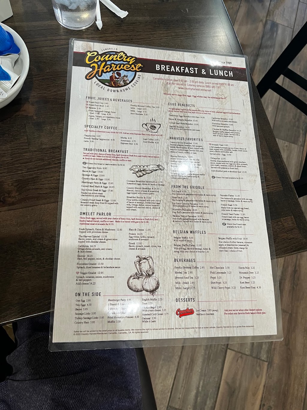 Country harvest | restaurant | 596 Mobil Ave, Camarillo, CA 93010, USA | 8054827311 OR +1 805-482-7311
